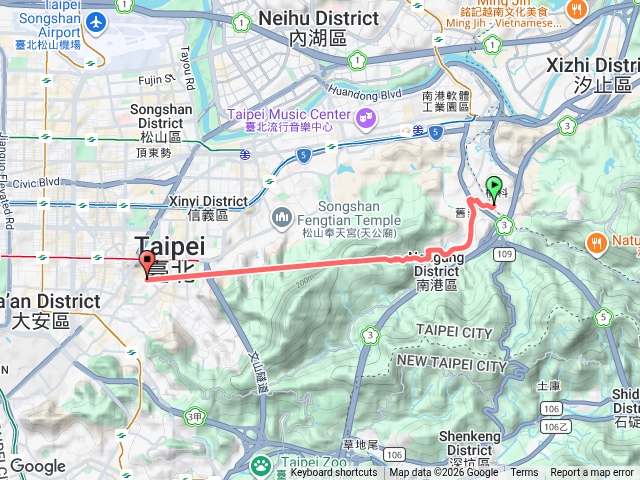 南港山縱走從象山下吳興街