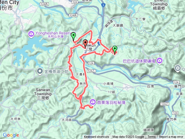 龍（山艮）頂步道-山塘背步道（半荒廢）-老銃櫃步道環走，順訪三灣落羽松秘境預覽圖