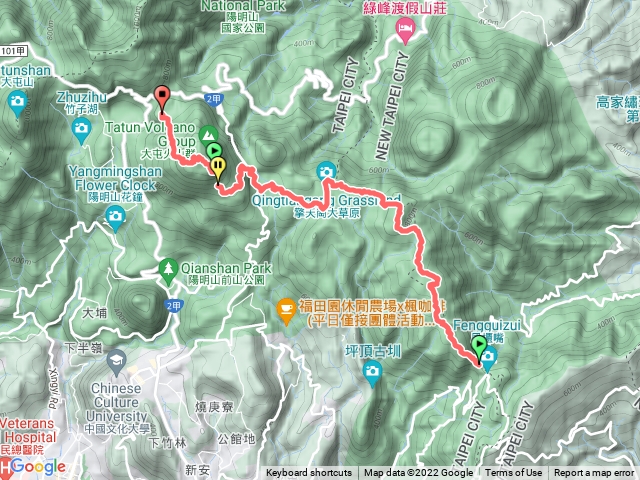 陽明山經夢幻湖東縱走