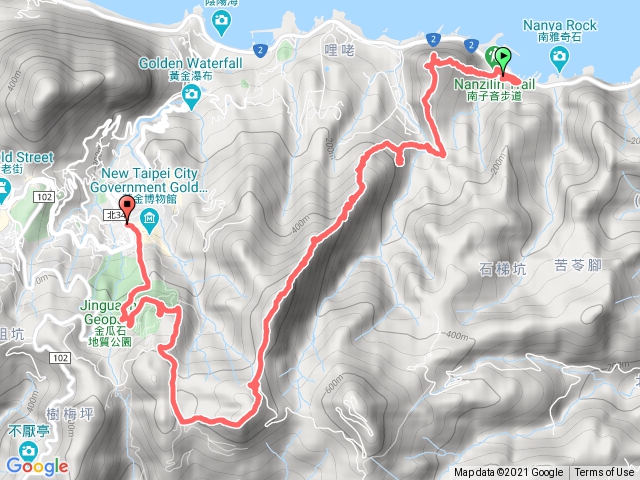 南新宮劍龍稜半屏山，黃金博物館出