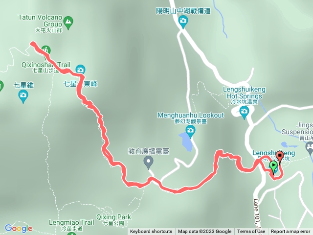 冷水坑上七星山東峰.主峰