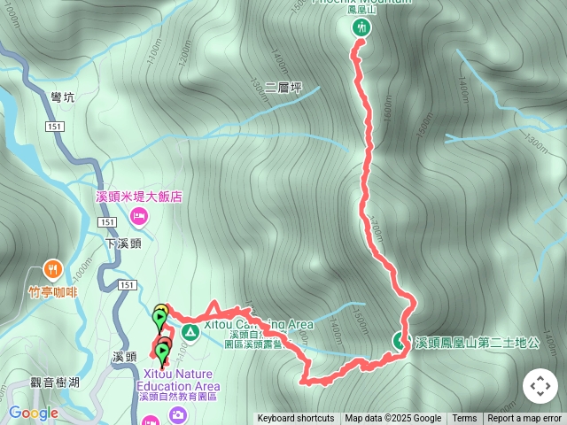 溪頭停車場走北鳳凰山