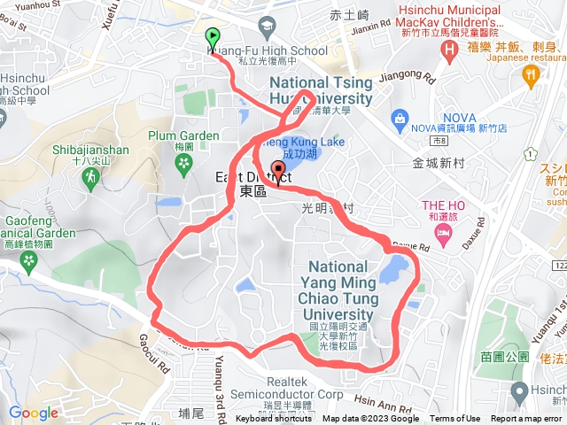 跑步環清大交大四趟