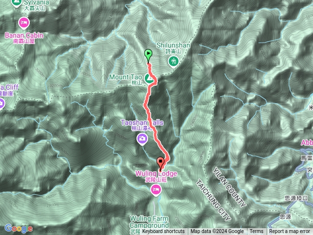 桃山神木鐵杉林營地到桃山登山口預覽圖