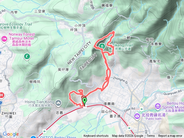 復興岡三公園貴子坑親山步道O型