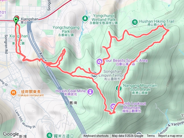 象山-一線天-獅山-豹山-虎山-九五峰-拇指山-六巨石-象山預覽圖