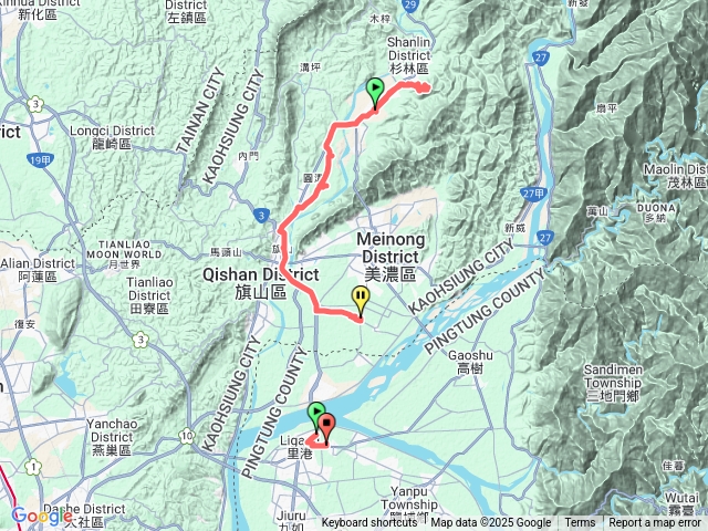 高雄杉林獅子山+富榮埔+圭柔腳+九寮+武洛