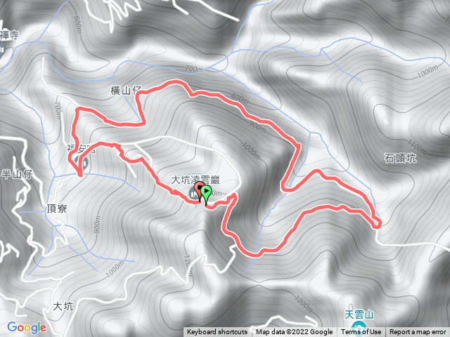 大坑凌雲巖.大坑山步道-20220618 O型 階梯上道路下