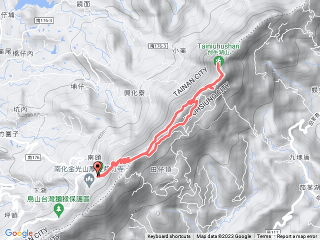 烏山連稜刣牛湖山南北峰基石往返