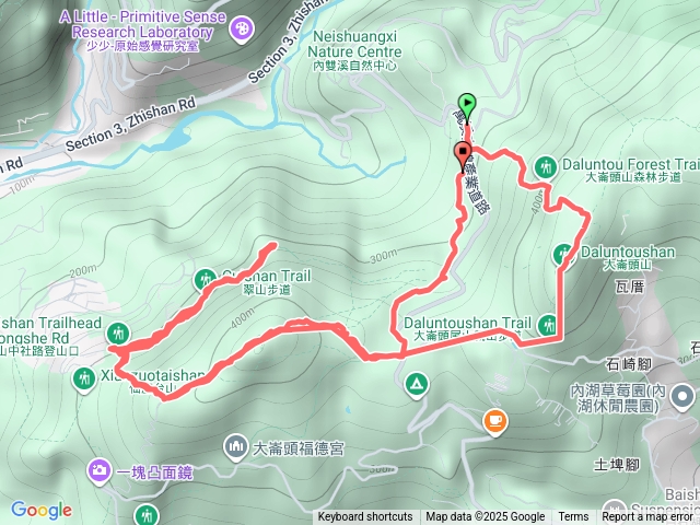 大崙頭尾山步道中社路步道