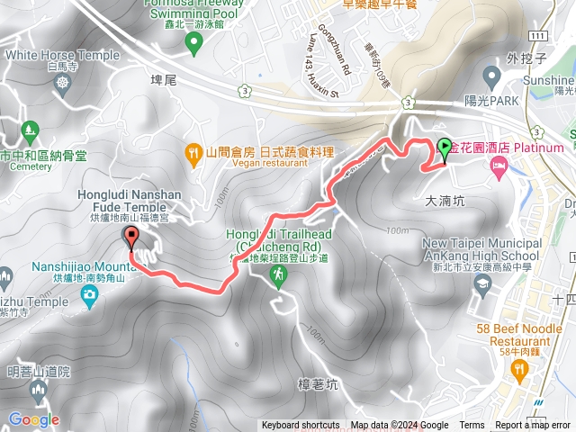 美麗新天地社區到洪爐地福德宮