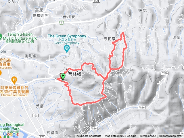 2022-06-06 芎林鄉 飛鳳山-中坑山-大板根樹-飛鳳園O型