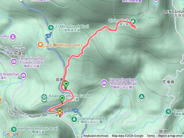 陽明山公車總站-苗圃線七星山登山口-七星公園預覽圖