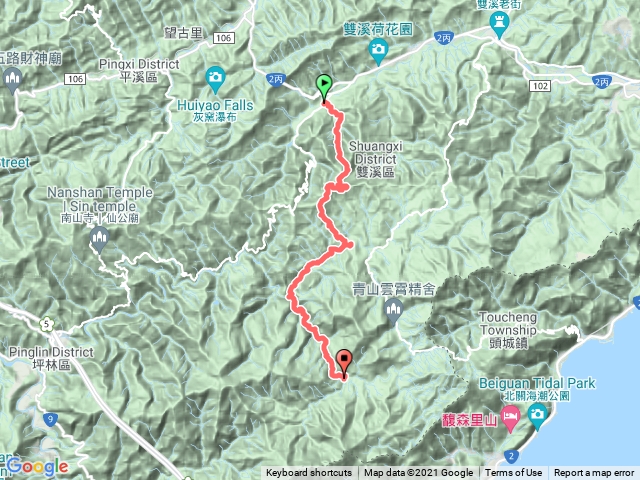 淡蘭古道中段