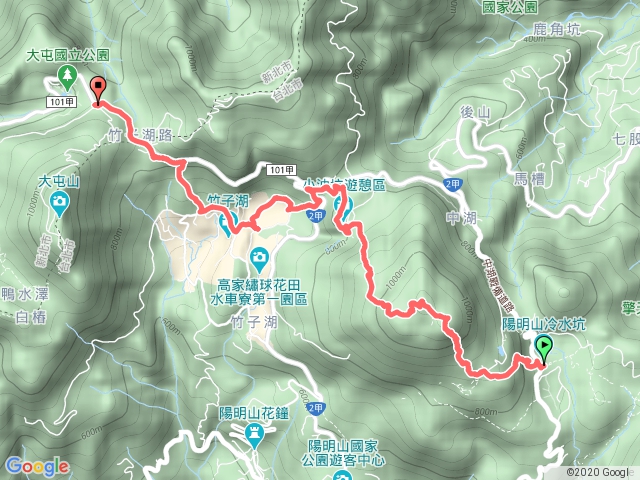 台北大縱走北二段-冷水坑～二子坪1080406