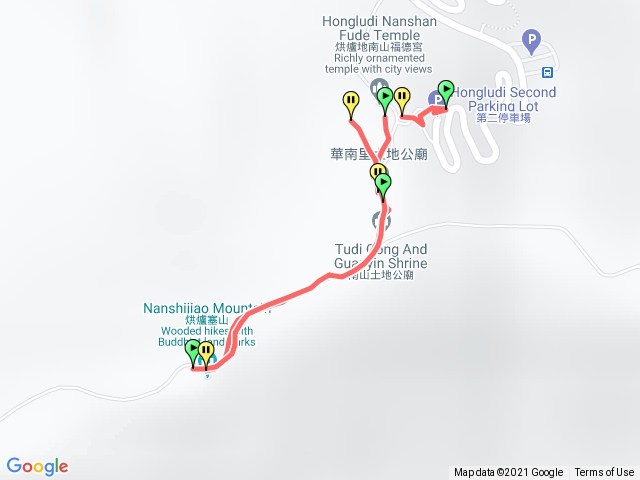 烘爐地福德宮到南勢角山