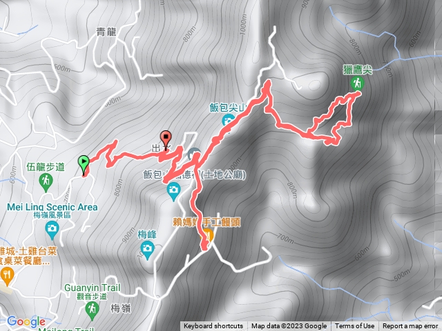 梅嶺獵鷹尖一線天