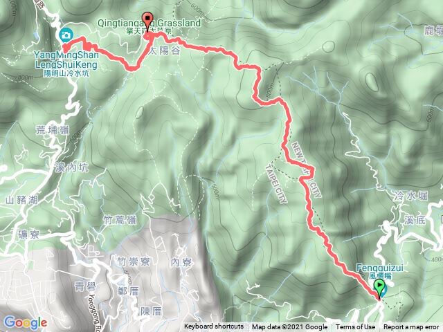 五指山到冷水坑