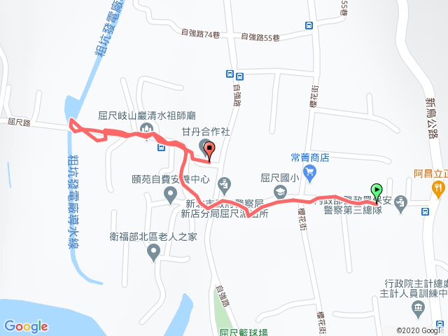 屈尺環保站與賞螢/小粗坑導水渠道平台