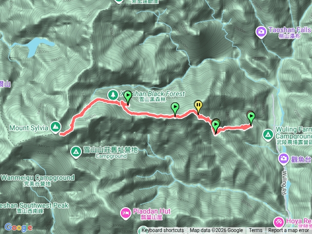 雪山主東路線兩天一夜預覽圖