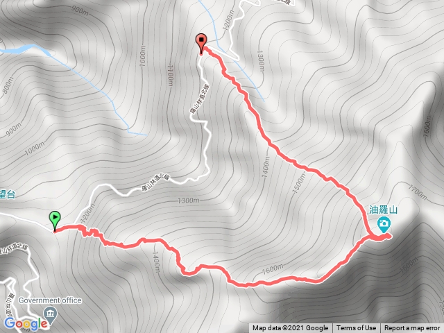 油羅山一上二下O形