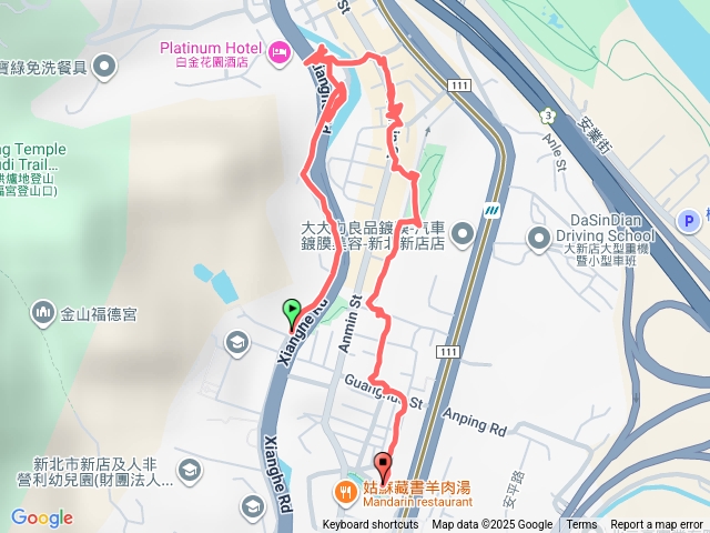 安康初考A路線預覽圖