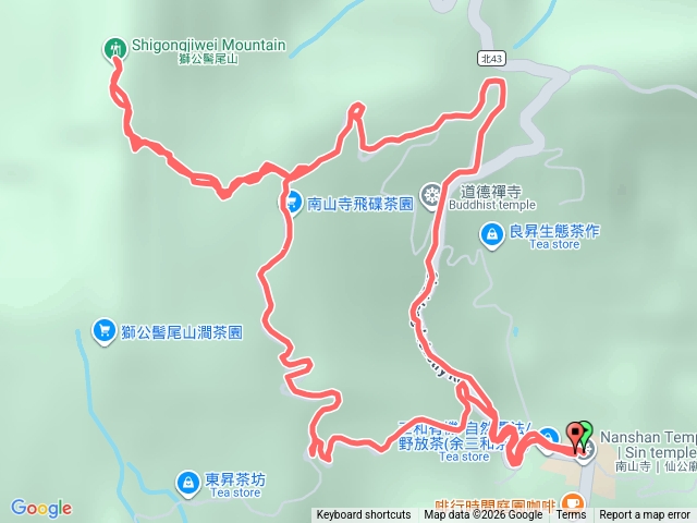 南山寺-道德禪寺-獅公髻尾山O型預覽圖