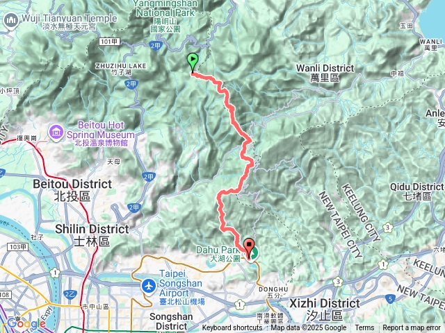 台北大縱走第三段後段+第四段連走 擎天崗-風櫃嘴-捷運大湖公園預覽圖