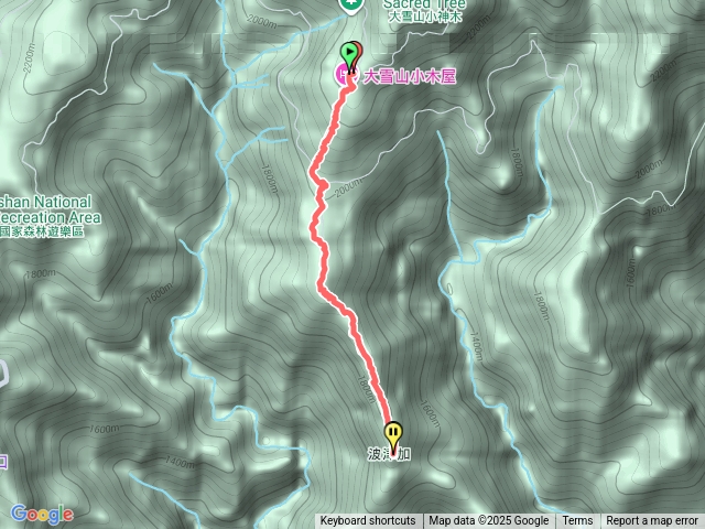 坡津加（大雪山起登）