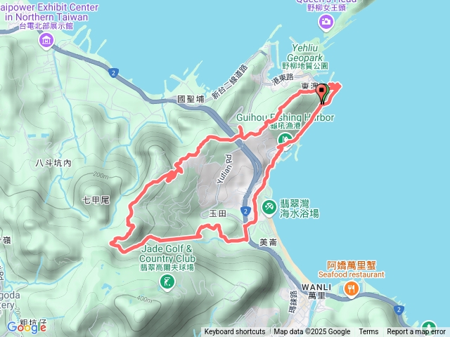 野柳駱駝峰、玉田古道、維納斯海岸O型走