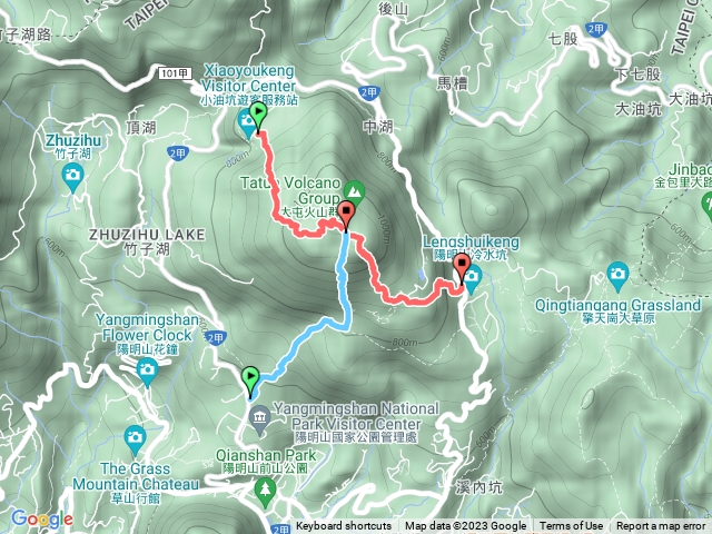 七星山主峰、東峰步道(3登山口)