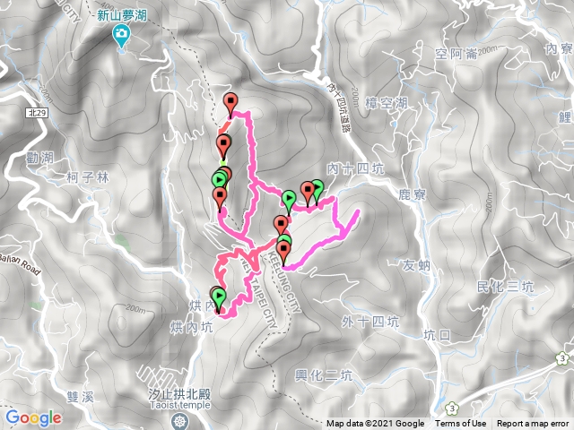 汐止十四坑山豎嶺山鹿寮山連走