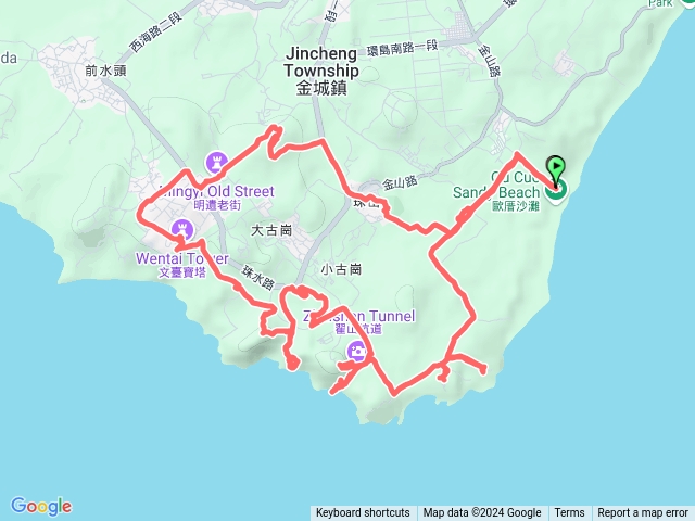 赤山林道→翟山→梁山→文台寶塔→燕南山→珠山預覽圖