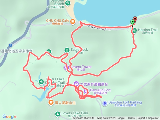 海興步道，老鷹岩，情人湖，大武崙山預覽圖
