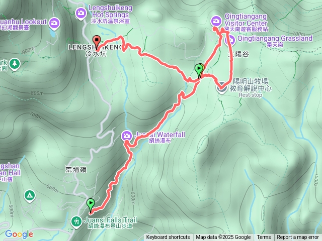 絹絲瀑布--擎天崗--冷水坑