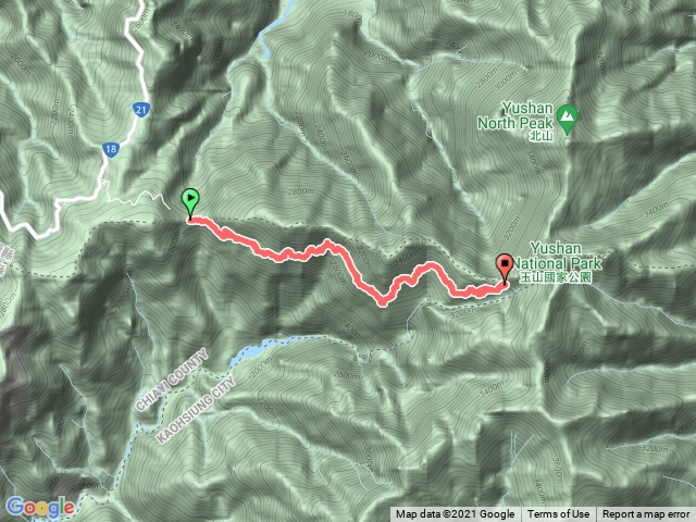 玉山登山口→排雲山莊