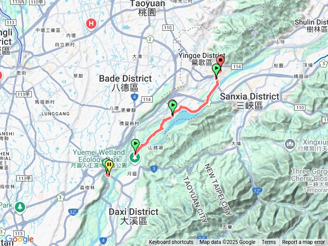 20250921大溪河濱公園 大嵙崁人工濕地 中庄吊橋 調整池 景觀土丘 韭菜花田 鶯歌火車站