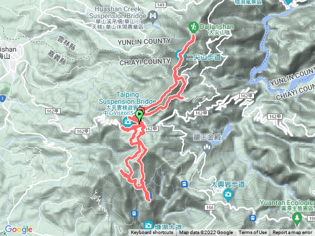 雲嘉大尖山至獨立山八連峰
