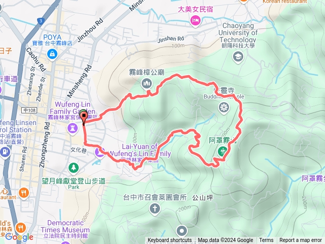 113/10/26台中區霧峰區阿罩霧山(樟公巷上、下明台高中)預覽圖