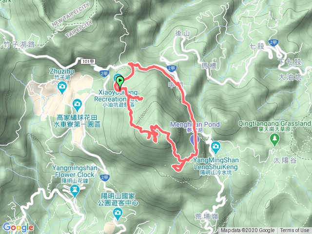 七星連走（七星池，南峰，主峰，東峰，瀑布）