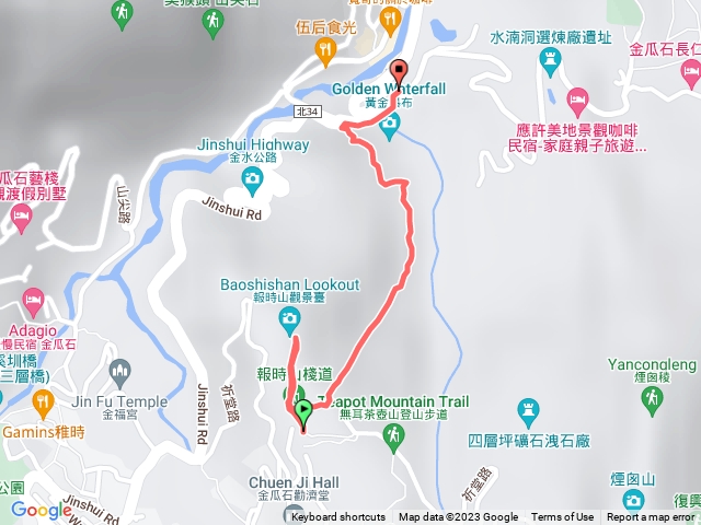 報時山+黃金瀑布