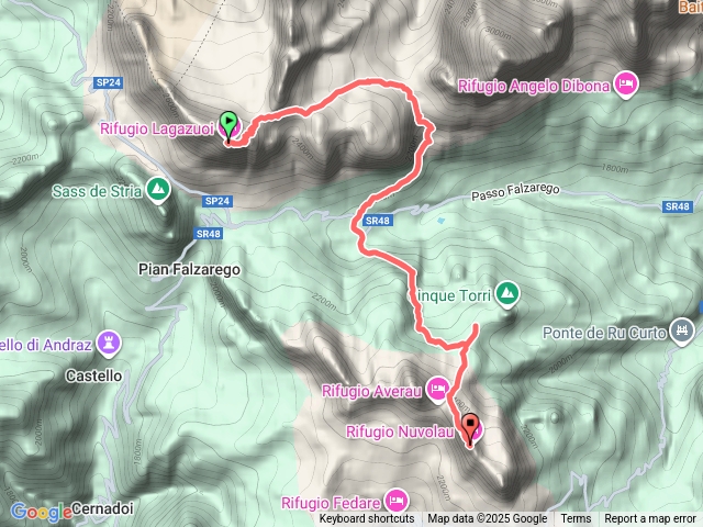 AVU11a - Lagazuoi cable car to Rifugio Nuvolau