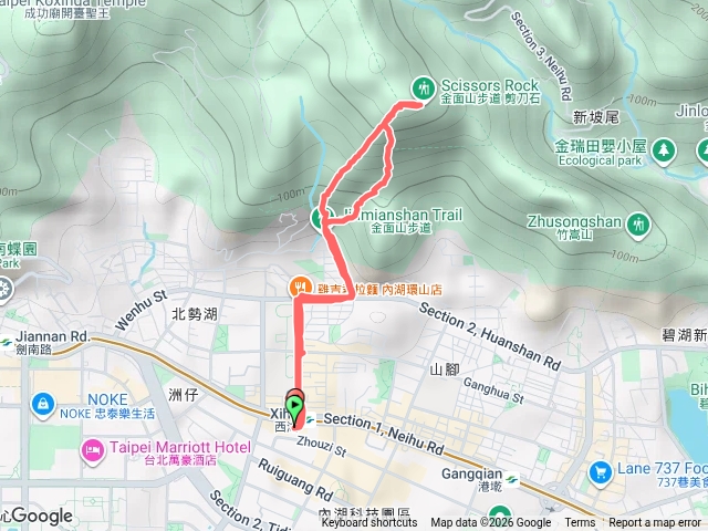 內湖金面山O型（右去左回）預覽圖