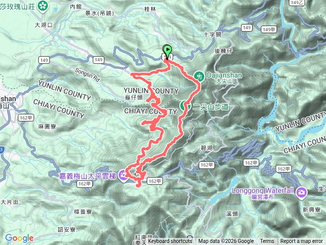 雲嘉五連峰大O縱走預覽圖