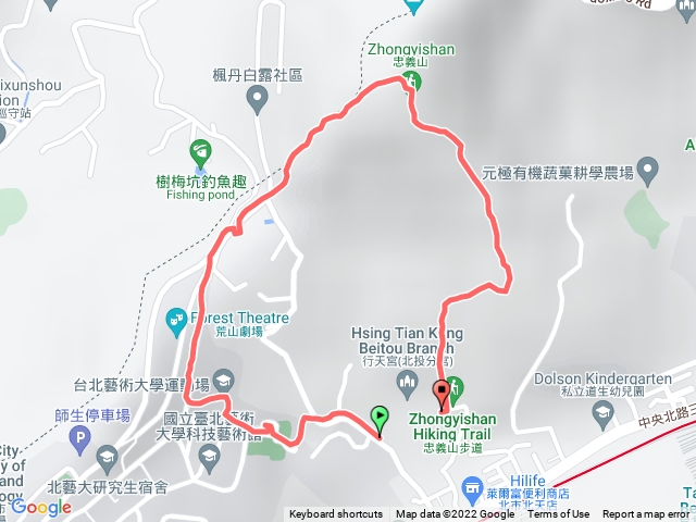 忠義山步道（北藝大入）