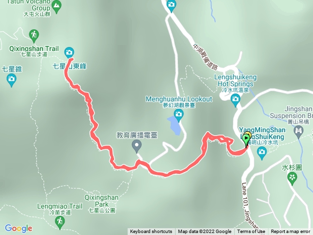 冷水坑-七星山東峰（來回