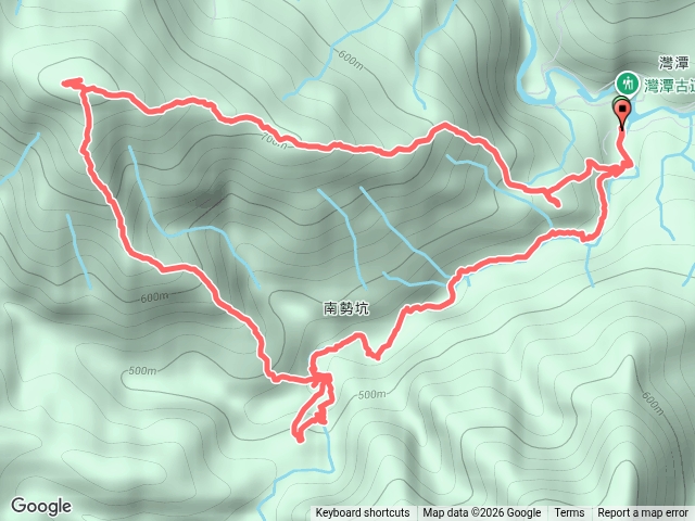 雙溪灣潭站-南勢坑古道-雙溪口-南勢坑溪雙層瀑布-灣潭竹子山-南勢坑山-灣潭站預覽圖