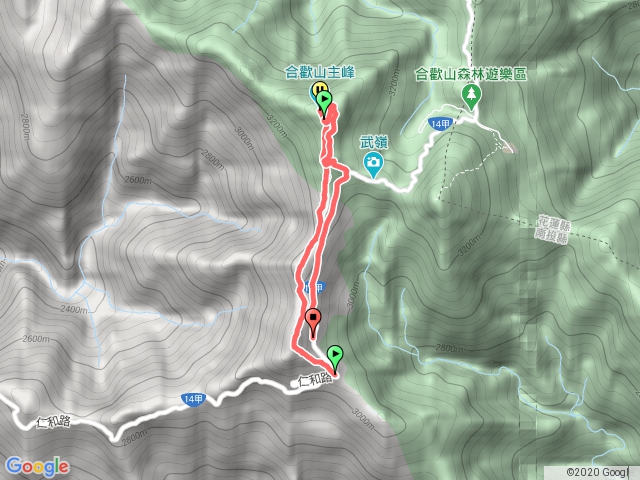 合歡山南峰主峰連走