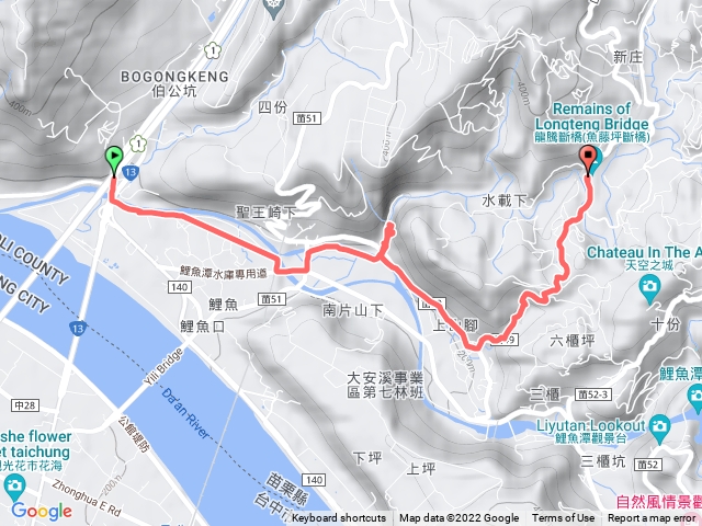 火炎山到龍騰斷橋