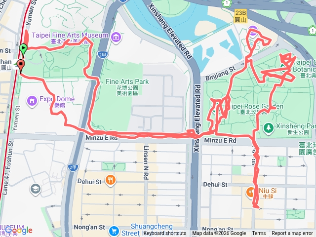 2026-04-22 圓山花博公園連走新生公園